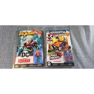Aquaman Flashpoint and Superman Rebirth Page Punchers 3-Inch Figure & Comic